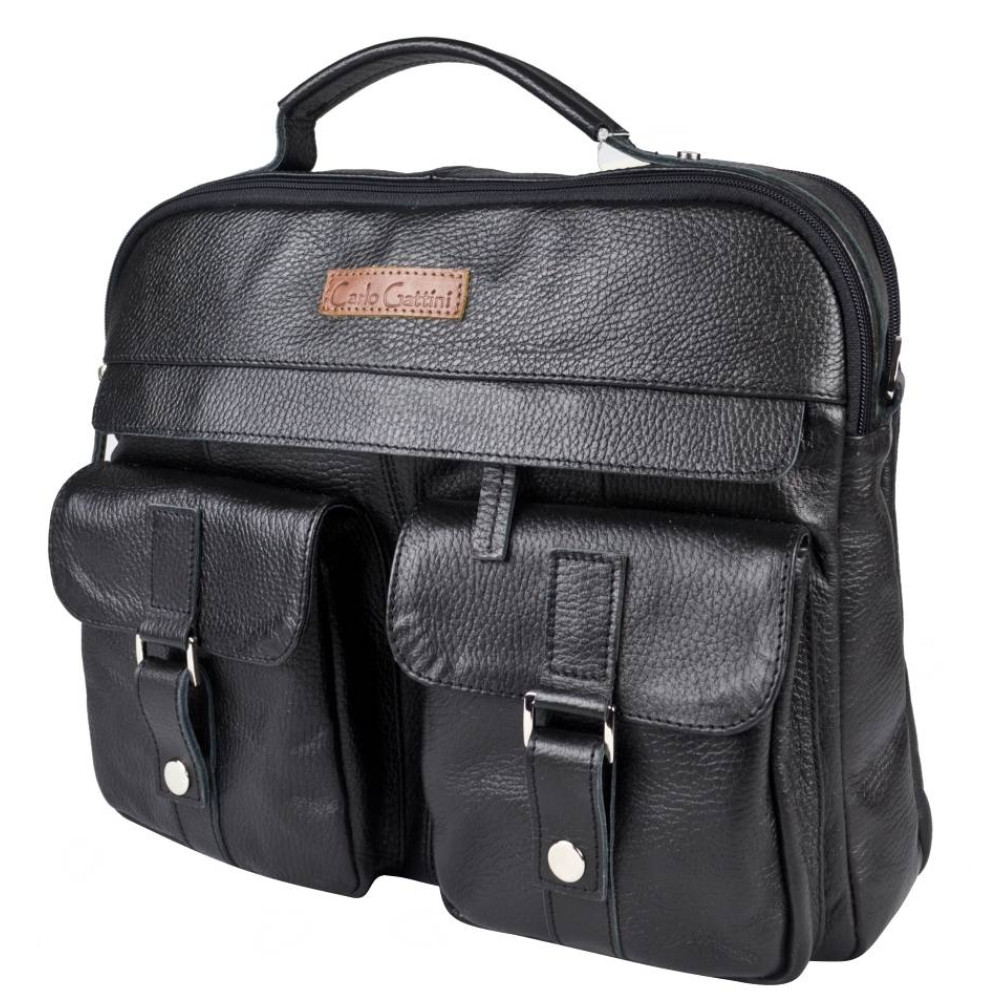 Кожаная мужская сумка Teolo black (арт. 5059-01) Кожаная мужская сумка Teolo black (арт. 5059-01)