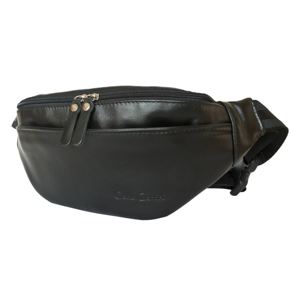 Кожаная поясная сумка Atessa black (арт. 7009-01) Кожаная поясная сумка Atessa black (арт. 7009-01)